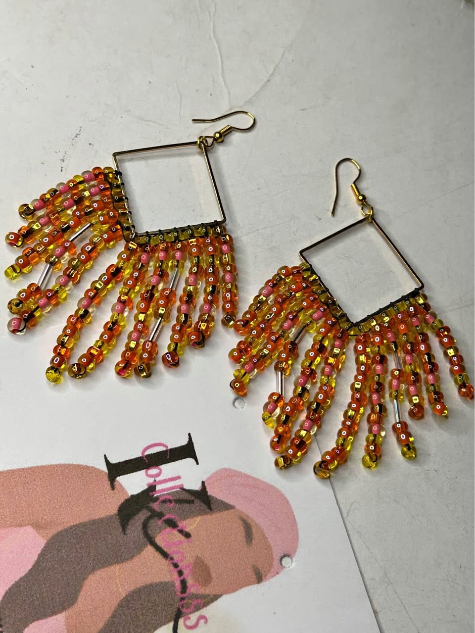 Halloween fringe earring