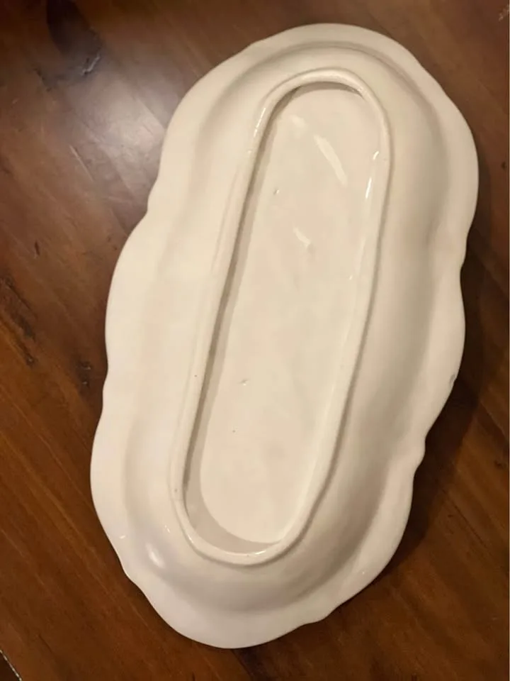 Vintage Ceramic Plate/Bread Platter 16" "Bread" Languages image indicator(3)