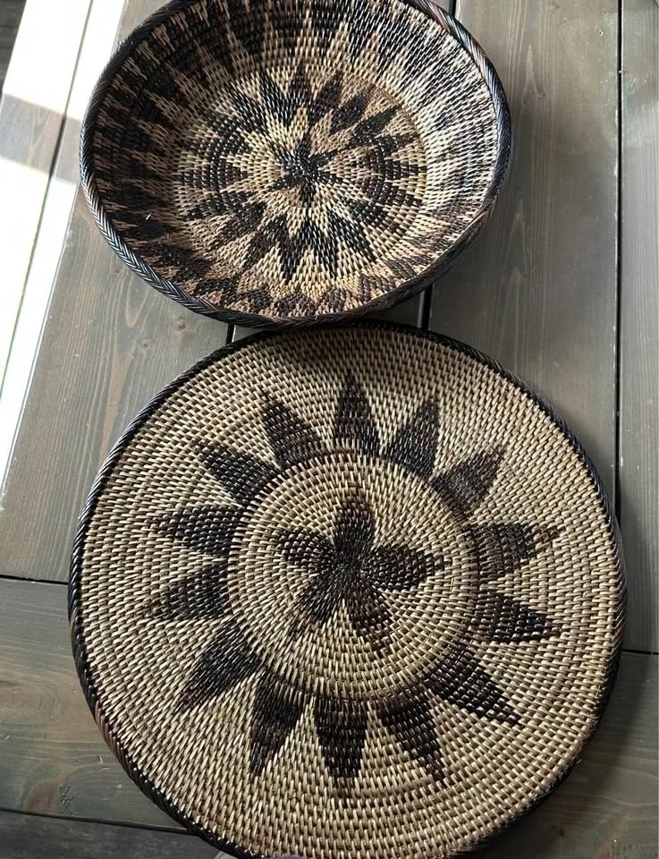 Decorative wicker tray image indicator(3)