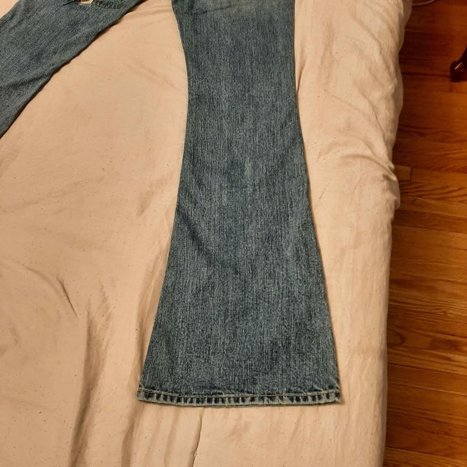 True Religion Bobby Jeans Embroidered Bell Bottoms - photo 3