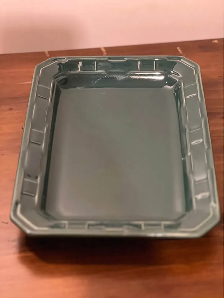 Longaberger Ivy Green Rectangular Serving Platter image indicator(2)