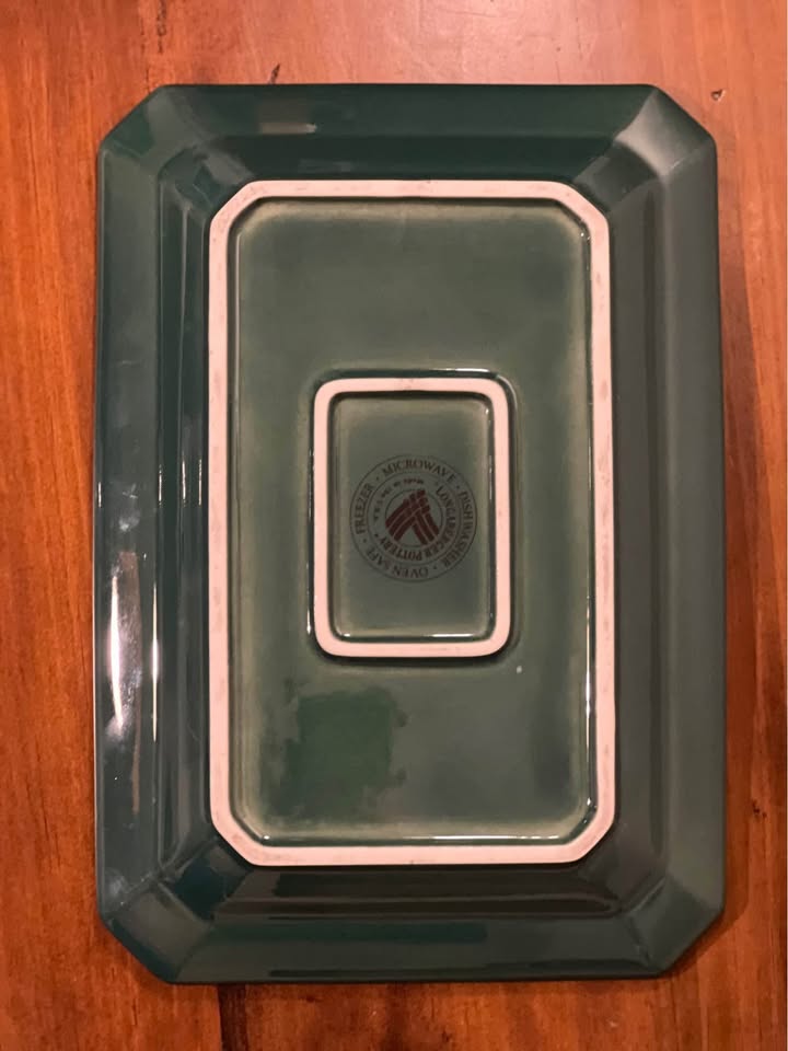 Longaberger Ivy Green Rectangular Serving Platter - photo 4