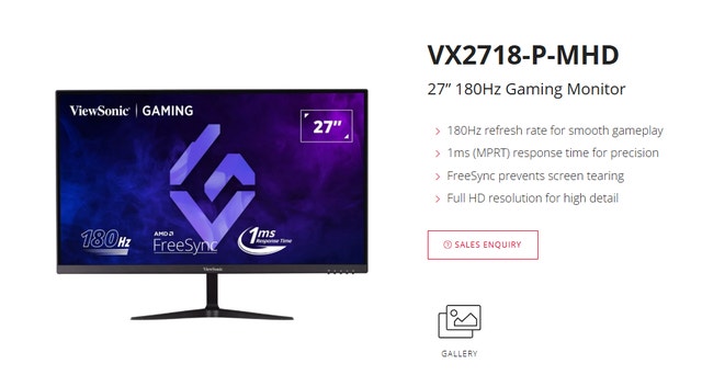 Dual monitor setup Viewsonic Omni Gaming monitor 27 inch