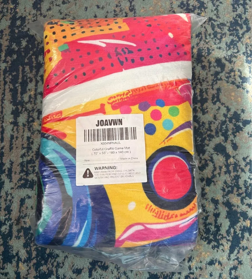 Brand new Colorful Graffiti Gamepad Area Rug 70x55 image indicator(6)