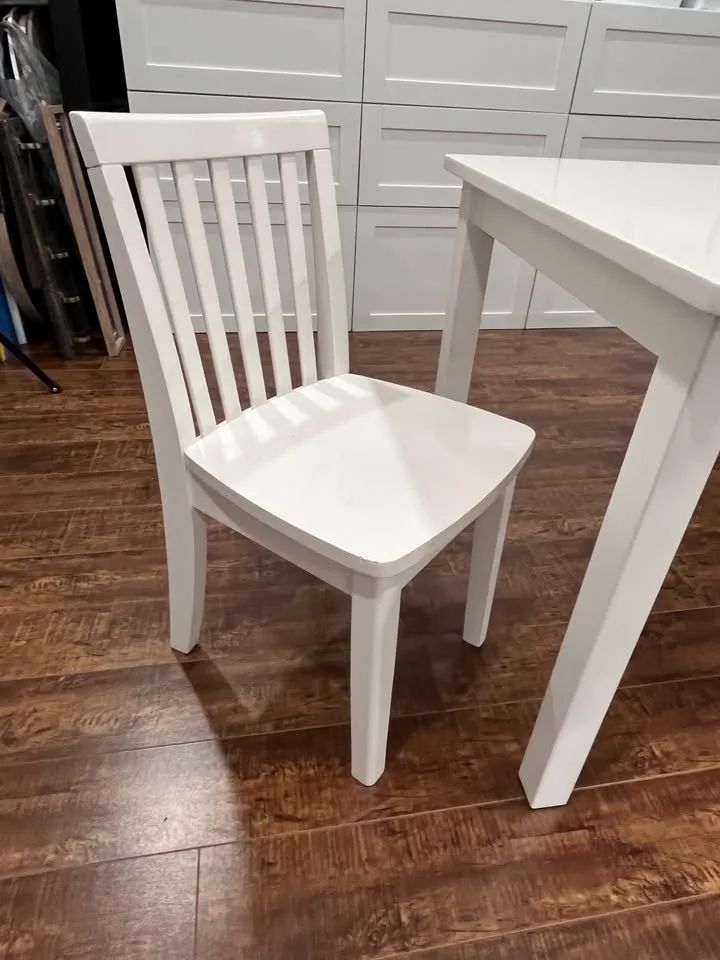 Pottery Barn Kids Play Table + 2 Chairs - Like New! image indicator(3)