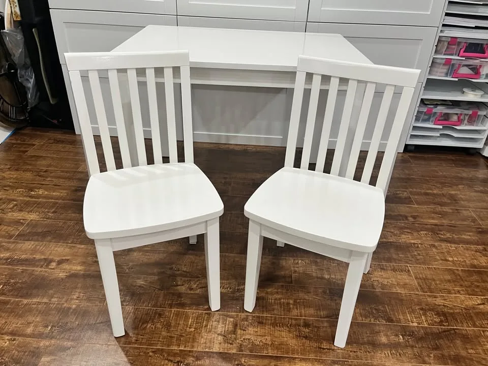 Pottery Barn Kids Play Table + 2 Chairs - Like New! image indicator(4)