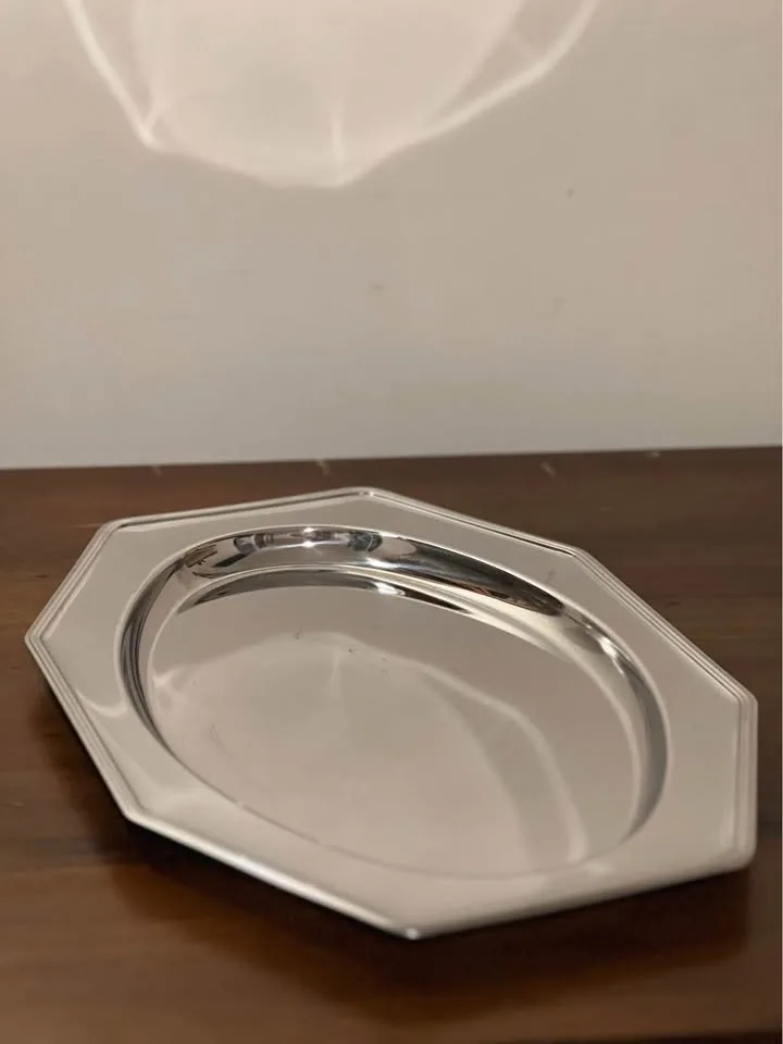 Sheffield Serving Tray 14.5”x 10" Octagonal Platter Italy image indicator(2)