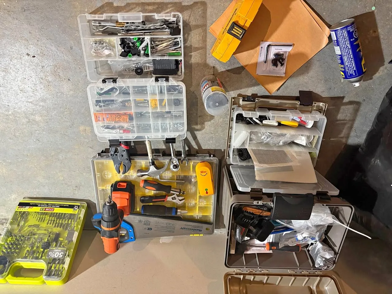 Tools set with drill