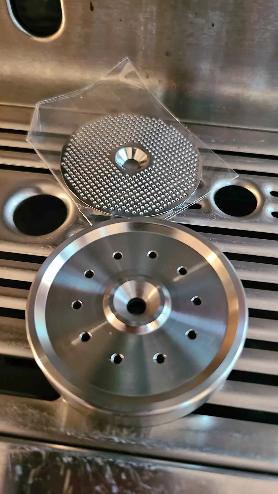 Breville Dual Boiler Shower Screen and Steel Dispersion Plate thumbnail
