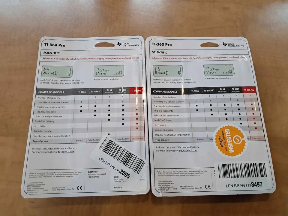 Texas instruments TI-36X Pro calculator $25 each image indicator(2)