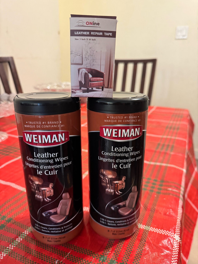 Weiman Leather Honey Leather Conditioner Wipes