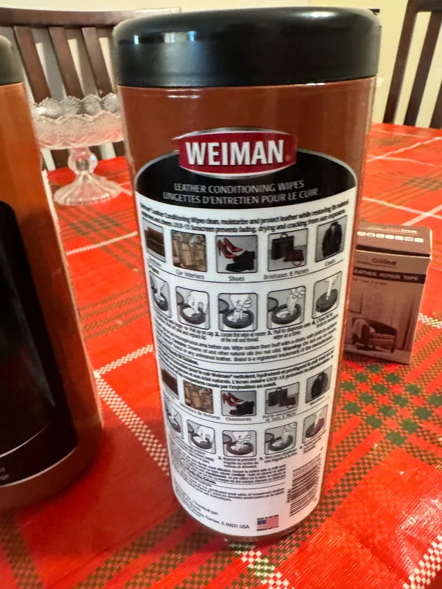 Weiman Leather Honey Leather Conditioner Wipes image indicator(2)