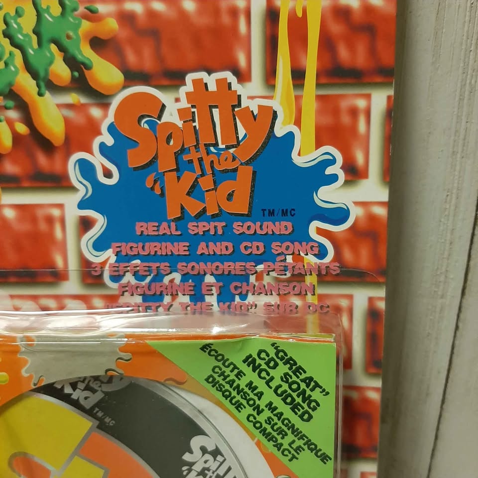Rare Spew Crew Spitty the Kid Action Figure & CD 1997 - photo 2