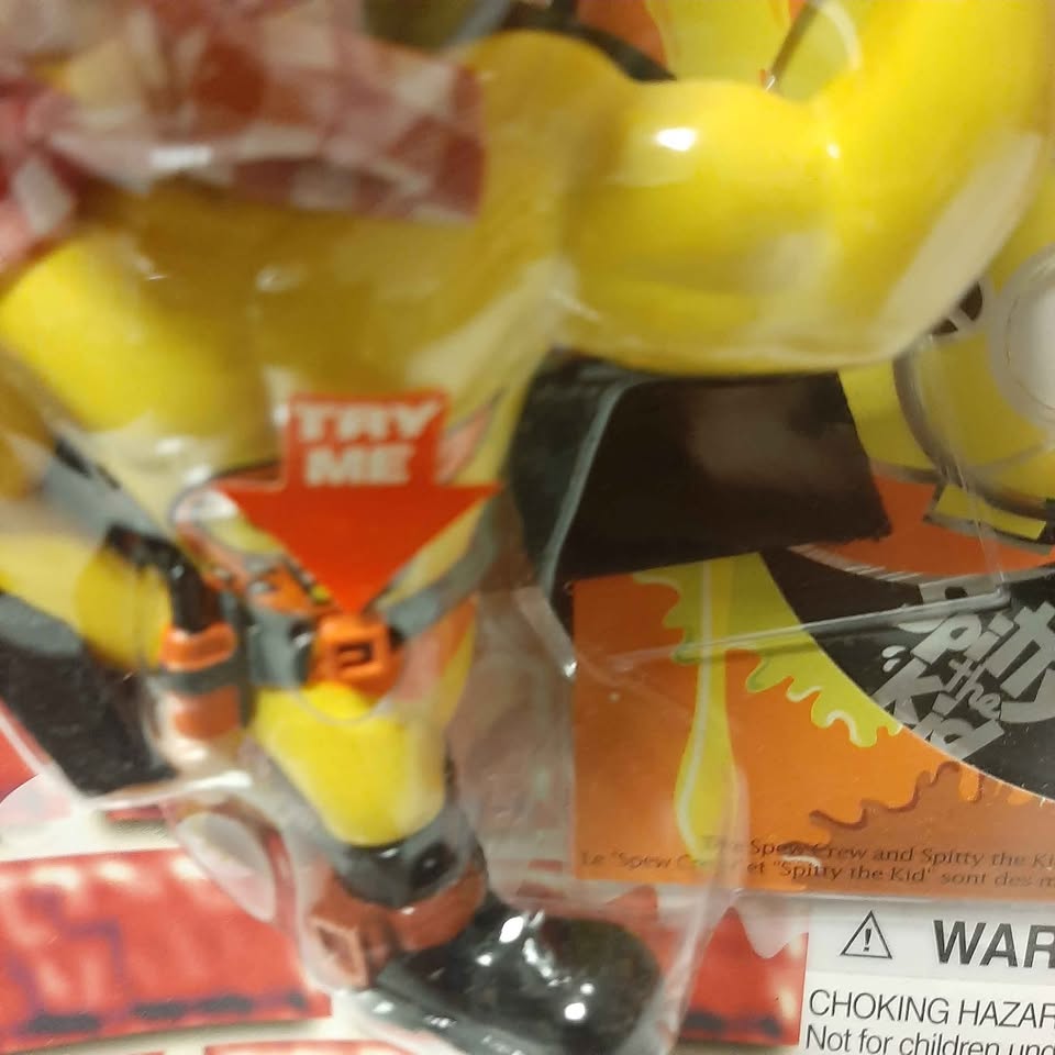 Rare Spew Crew Spitty the Kid Action Figure & CD 1997 - photo 5