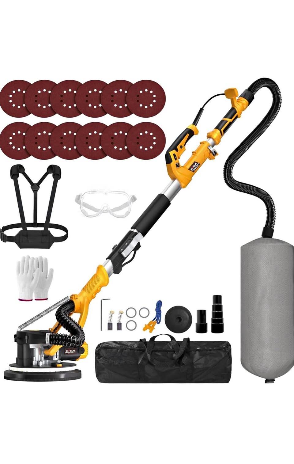 Electric Drywall Sander w/ Vacuum Dust Collector
