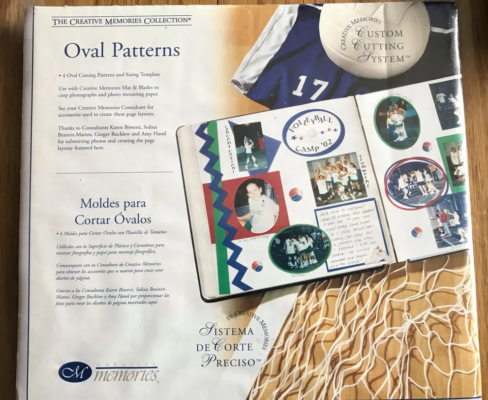 Oval Cutting Templates For Scrapbooking - Creative Memories image indicator(2)