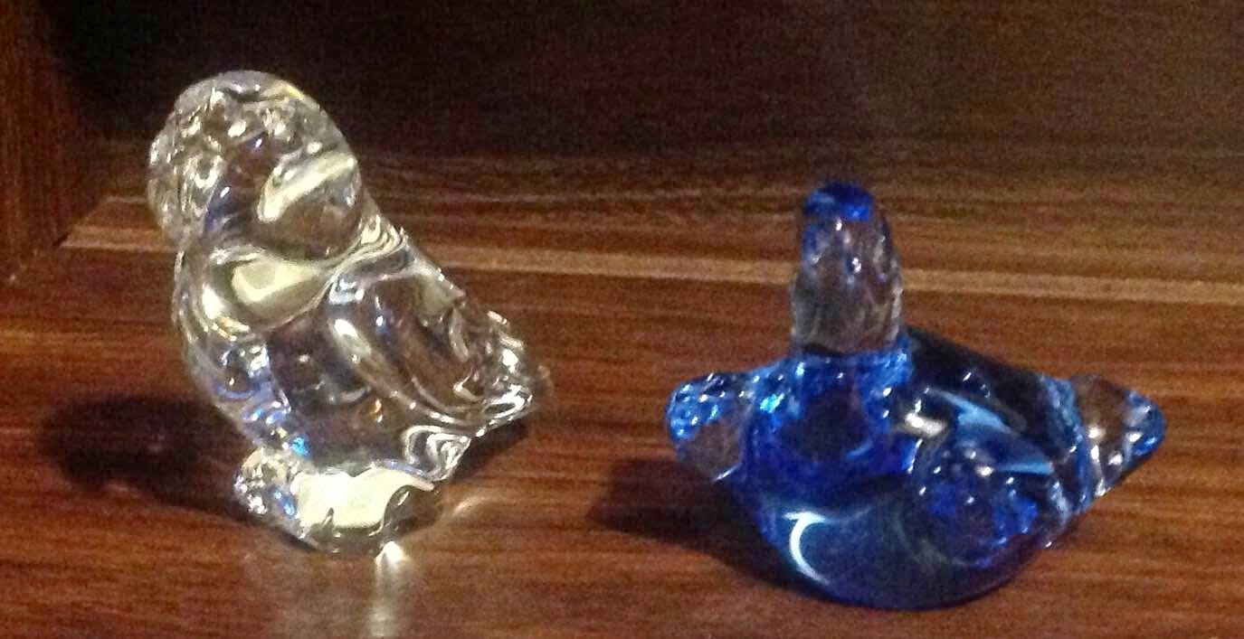 Bird and turtle figures