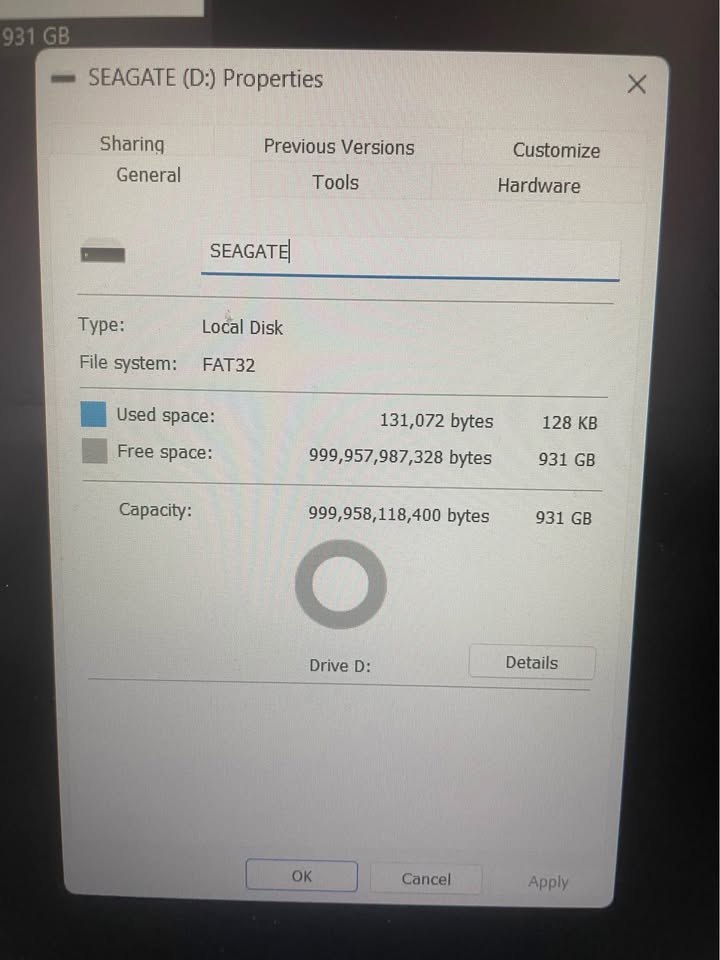 OBO Seagate 1TB External hard drive - photo 2