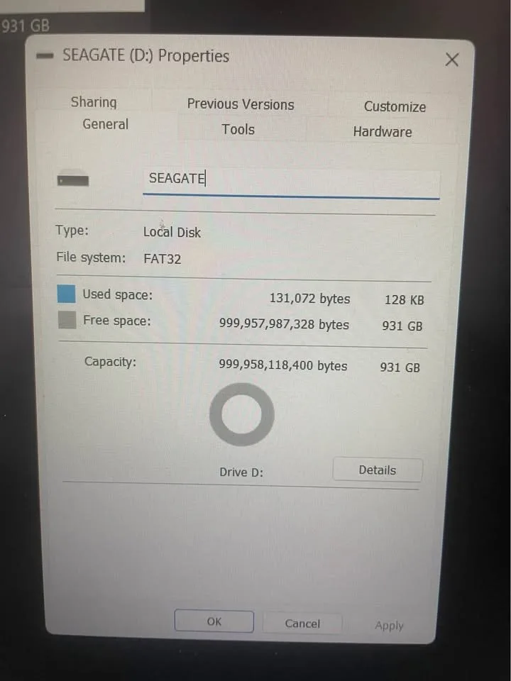OBO Seagate 1TB External hard drive image indicator(2)