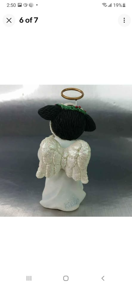 Mary Moo Moos Angels We Have Herd on High Choir cow figurine - photo 5