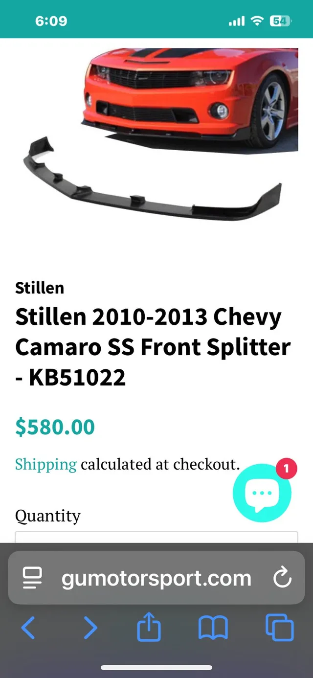 2010-2013 Camaro SS front splitter image indicator(7)