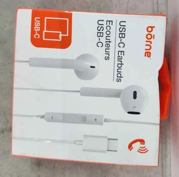BORNE USB-C WIRED EARBUDS - WHITE image indicator(2)