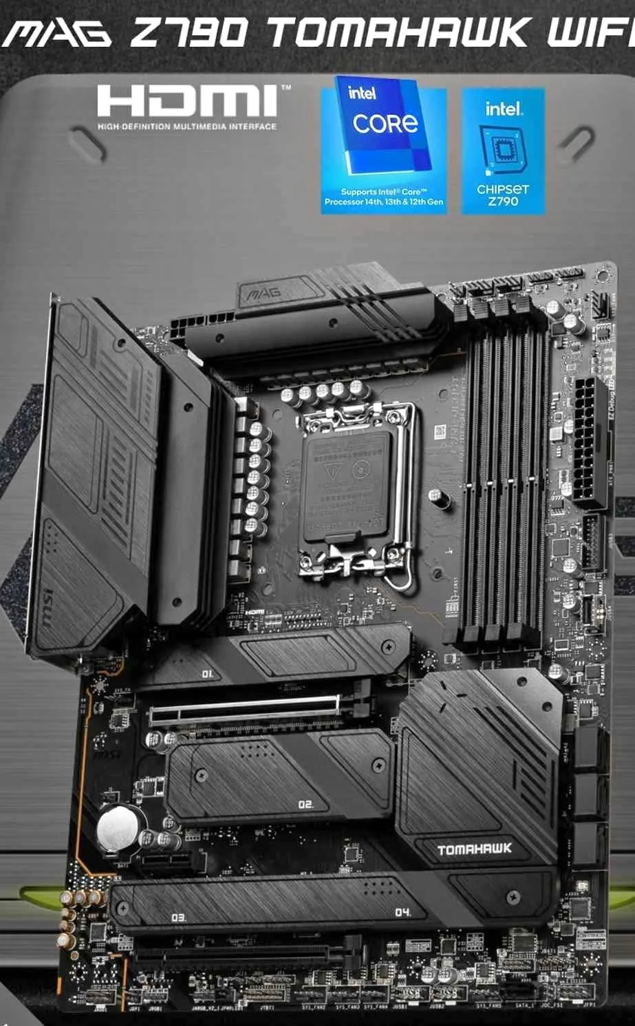 MSI MAG Z790 TOMAHAWK WIFI INTEL MOTHERBOARD (NEW) thumbnail