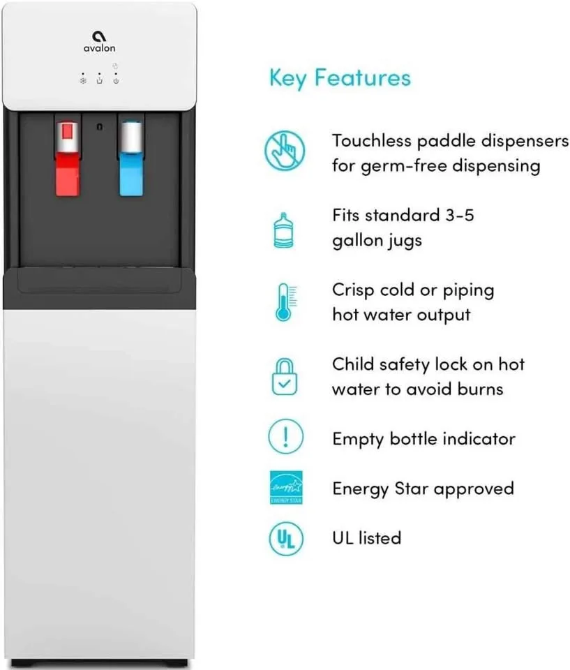 Avalon Water Cooler Dispenser, Hot/Cold, Child Lock image indicator(3)