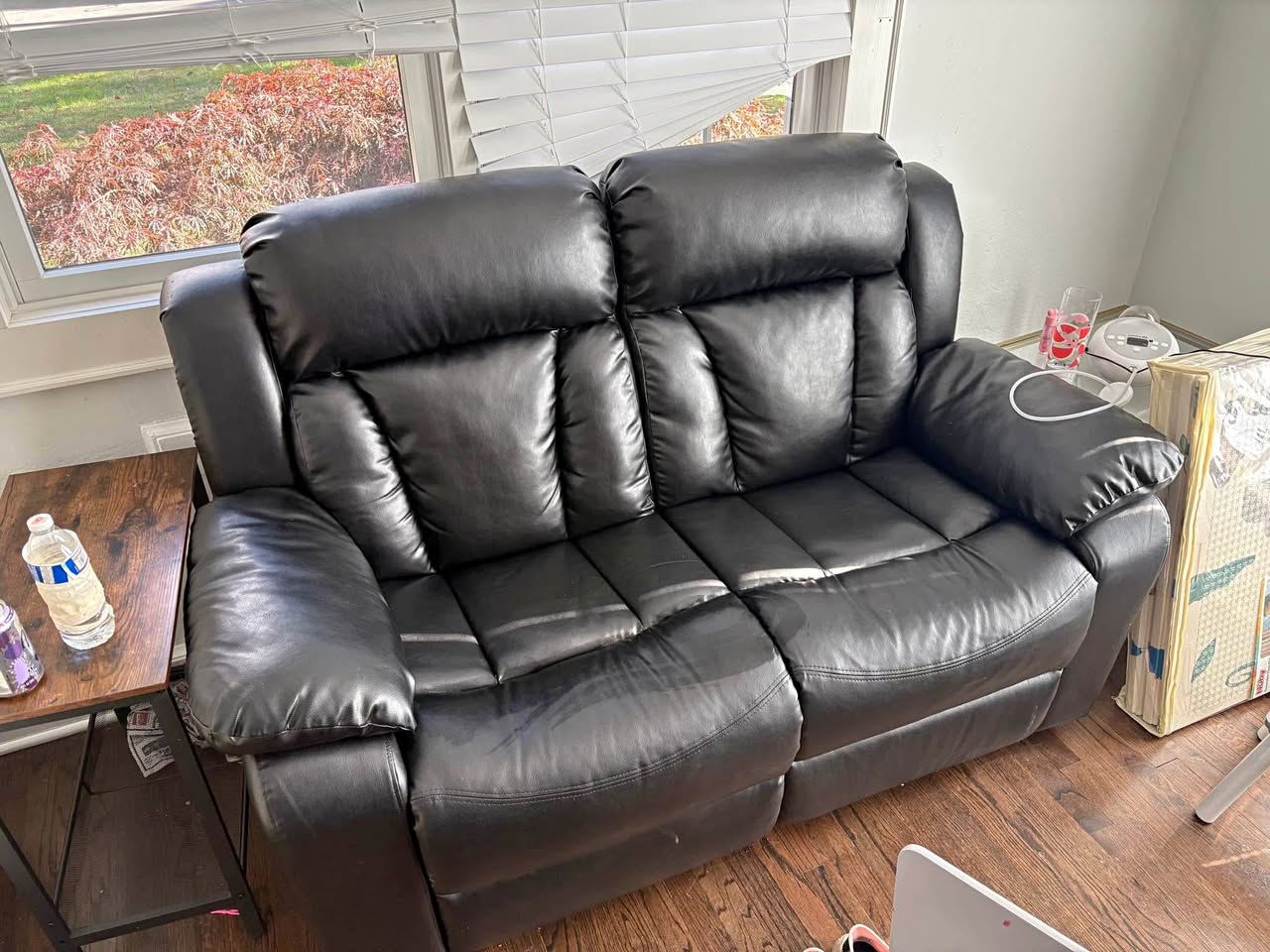 Leather Recliner Sofa