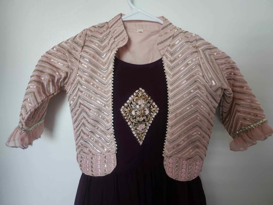 ✨ Girls’ Purple & Pink Party Dress –Size 6-8 - $10! ✨ - photo 2