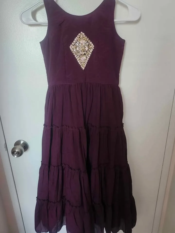 ✨ Girls’ Purple & Pink Party Dress –Size 6-8 - $10! ✨ image indicator(4)