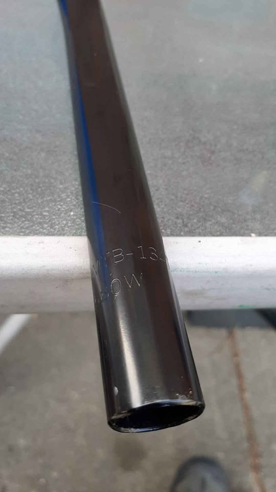 New NOS 580mm black steel handlebars for fixed bike - photo 4