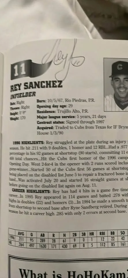 1997 Chicago Cubs Spring Training Program- Sean Dunston Autogrph image indicator(9)