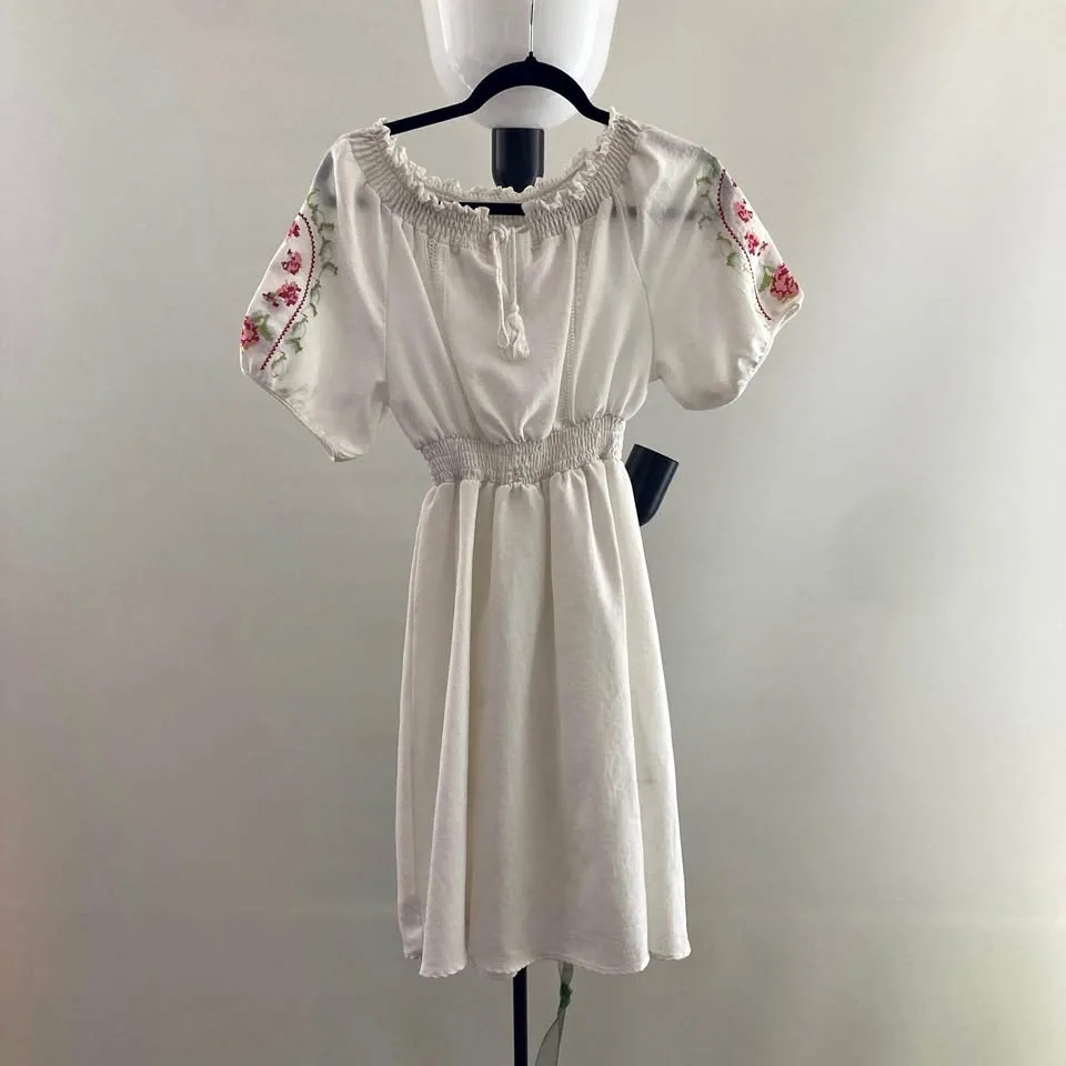 White summer dress thumbnail