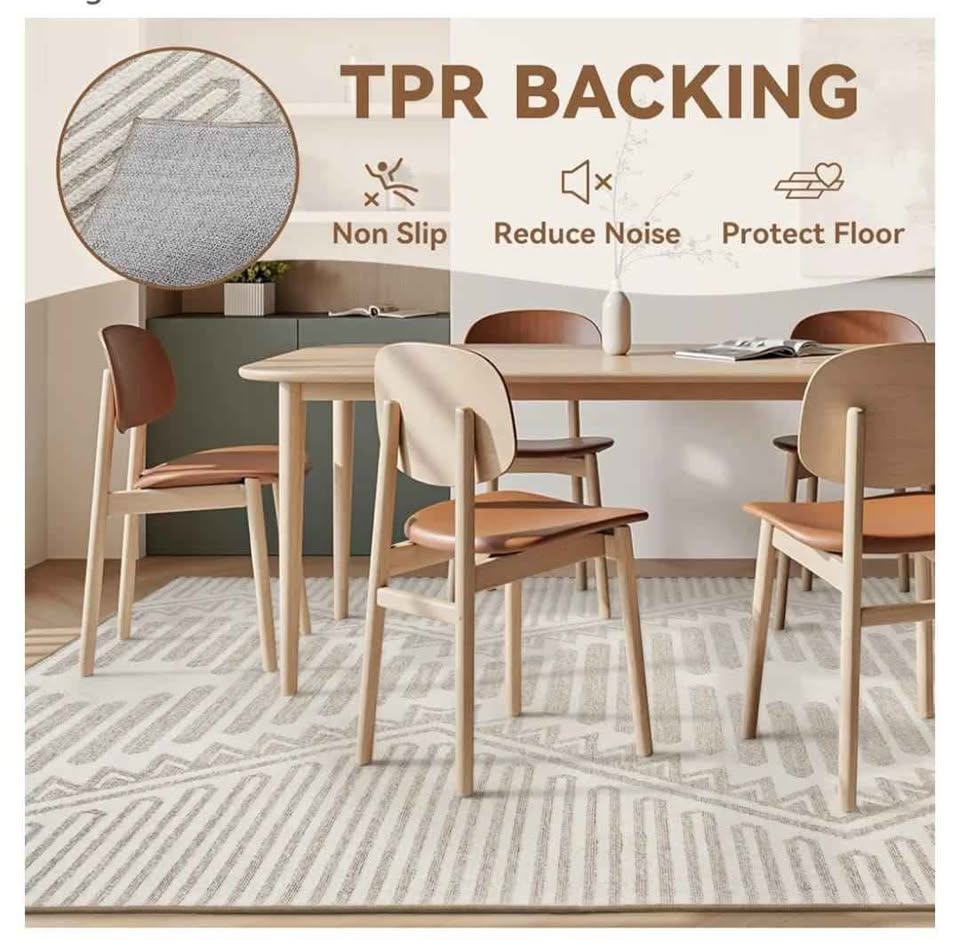 Brand New 8x10 Boho Geometric Rug, Beige - photo 4