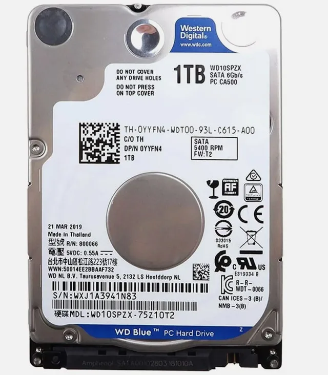 WESTERN DIGITAL 1TB 2.5" SATA HDD laptop PS3 Ps4 Xbox thumbnail
