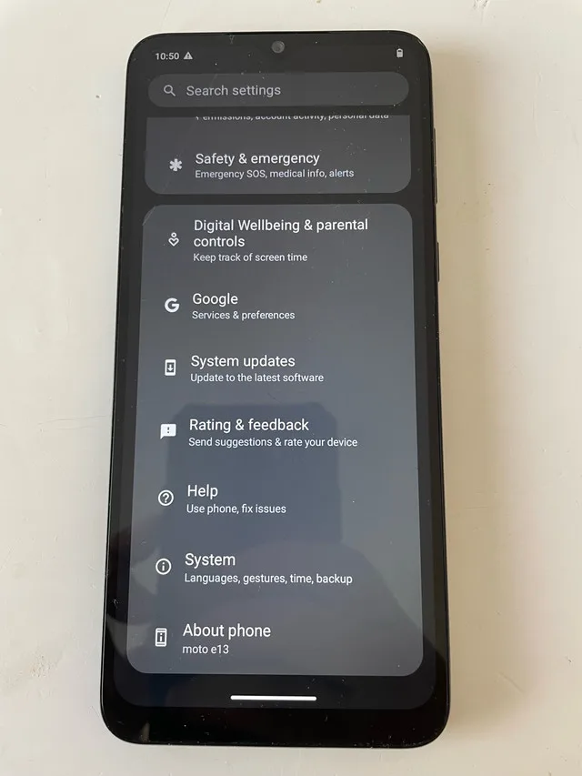 moto e13 64G Android 13 unlocked phone thumbnail