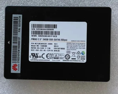 Samsung PM863 240G SSD SATA III 2.5" SSD Internal Solid State Dr thumbnail