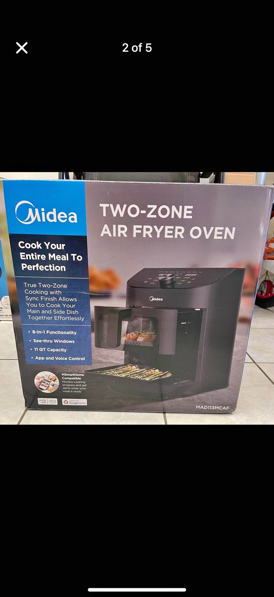 Midea air fryer dual basket