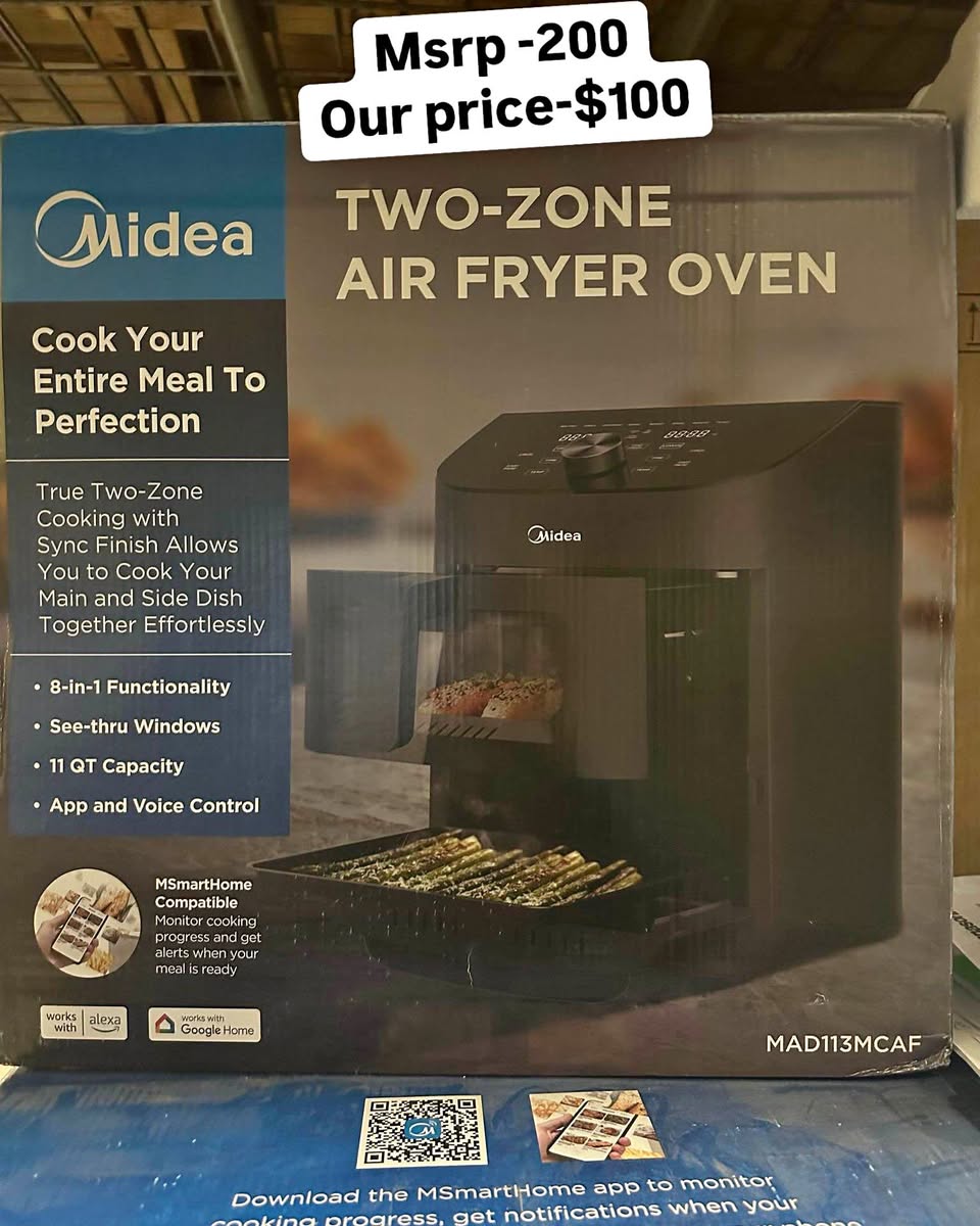 Midea air fryer 11at capacity