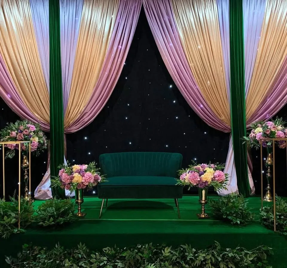 BLUE & GREEN LOVESEATS FOR RENT! Weddings, Pre-Events, Sangeets image indicator(7)