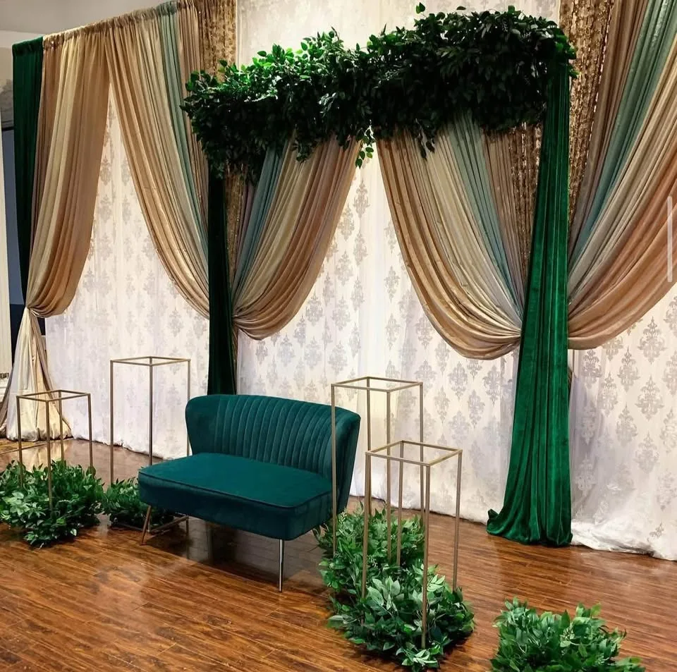 BLUE & GREEN LOVESEATS FOR RENT! Weddings, Pre-Events, Sangeets image indicator(9)