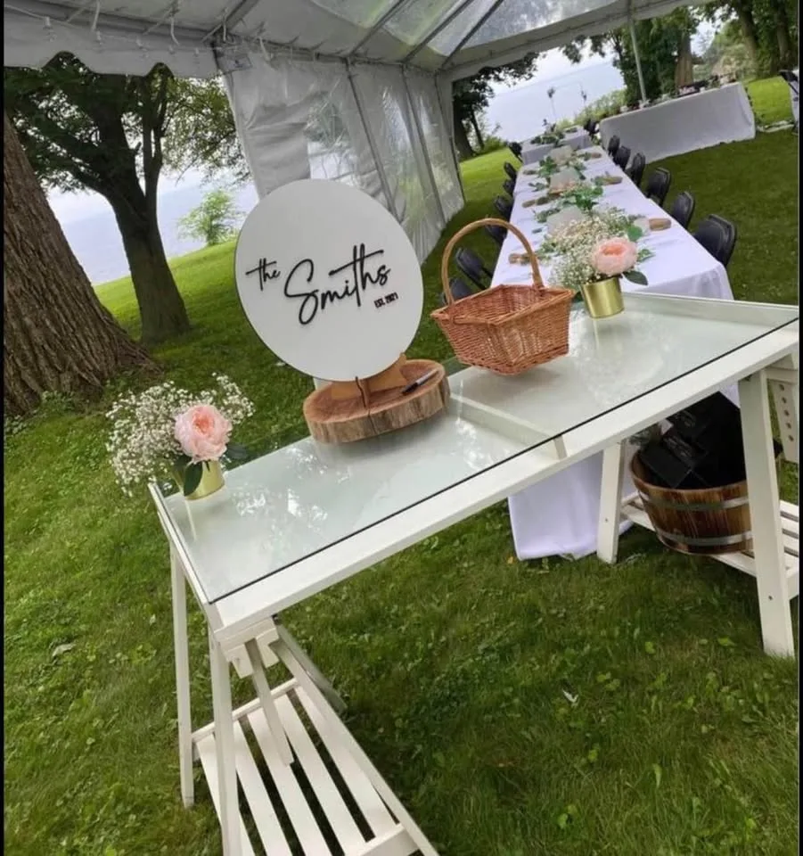 DESK FOR SALE, Glass Top image indicator(2)