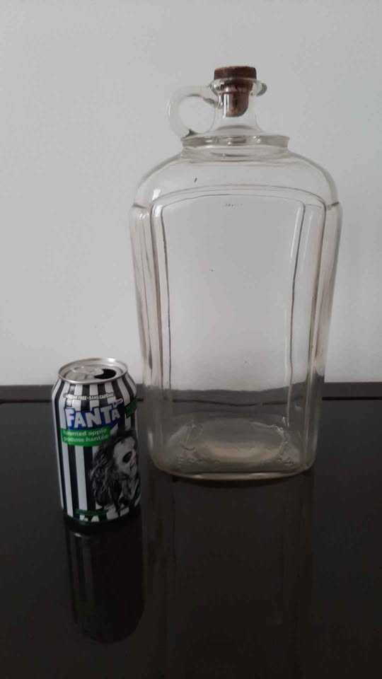 Vintage Clear Glass Bottle Bright's Since 1874 13.5 inch - photo 2