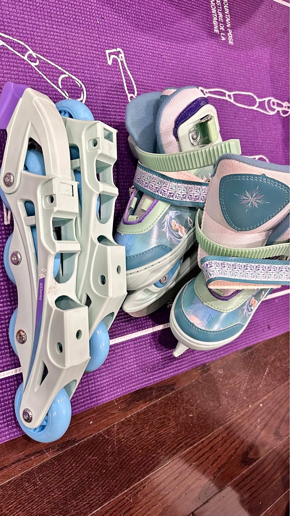 8-11y interchangeable ice skates/rollerblades