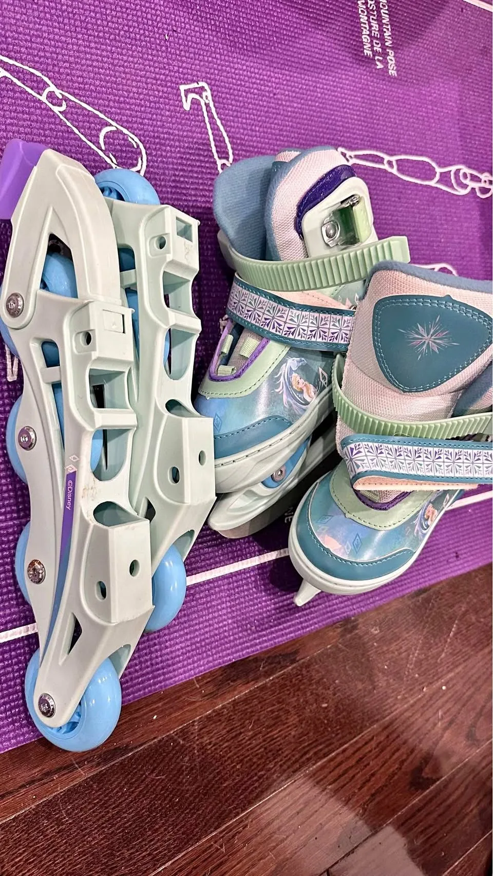 8-11y interchangeable ice skates/rollerblades thumbnail