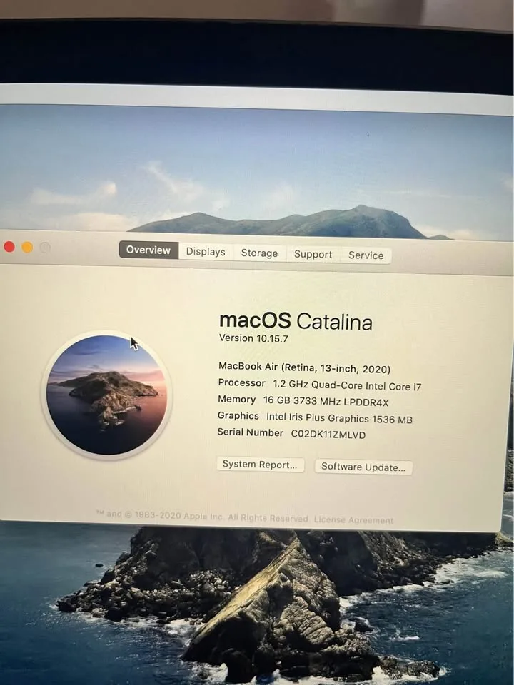 💻 MacBook Air 13” (2020) — i7 | 16GB RAM | 512GB SSD image indicator(7)