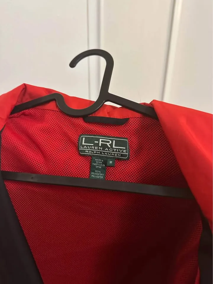 Ralph Lauren Black Windbreaker Lightweight Jacket image indicator(2)