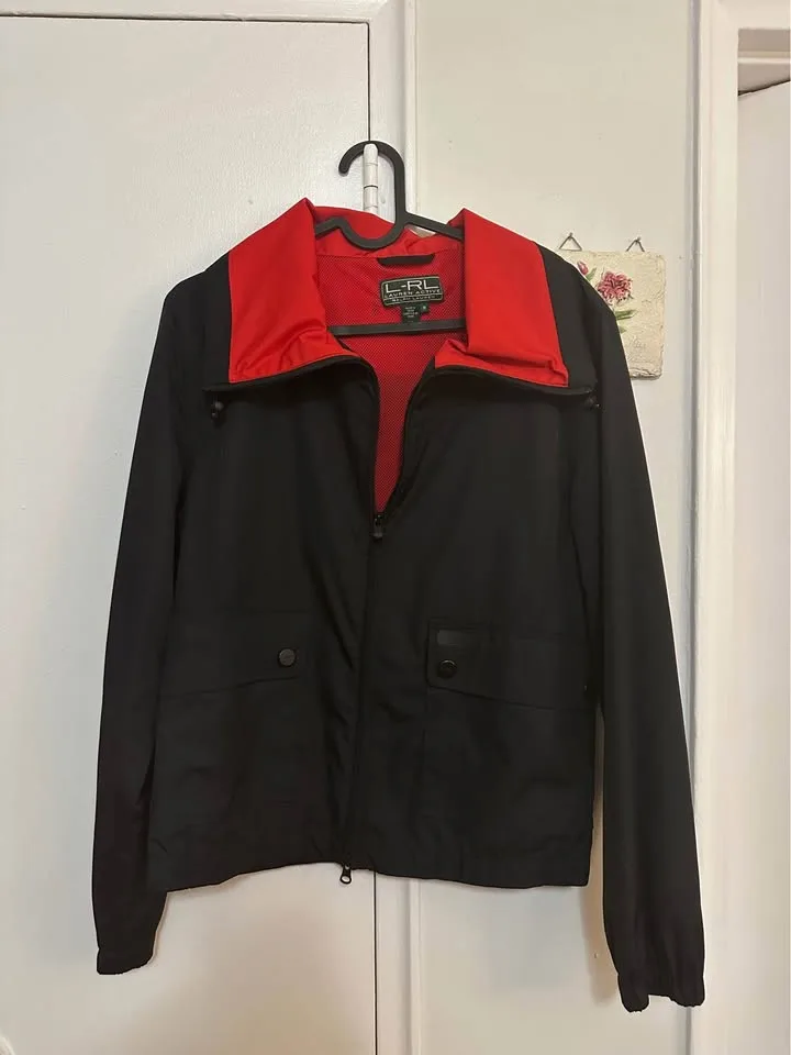 Ralph Lauren Black Windbreaker Lightweight Jacket image indicator(3)