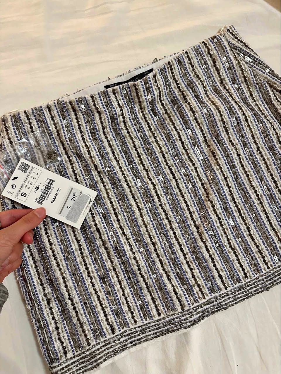Zara NWT Sequins Skirt